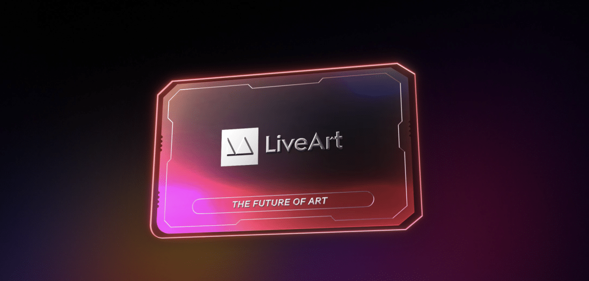 A ScreenShot of the LIveArt X Card that will give access to artists sales.