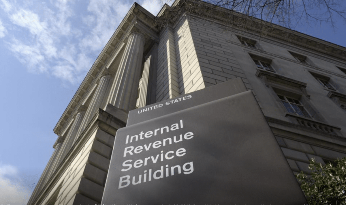 A picture of the IRS headquarters. The agency wants to raise the NFT Tax.
