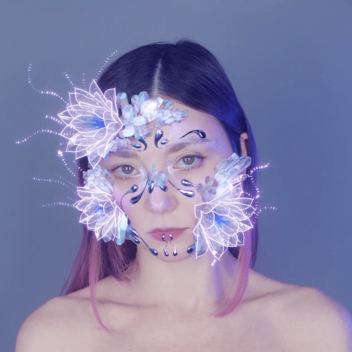 The Clarins Precious AR filter on Instagram celebrating the rare Moonlight flower