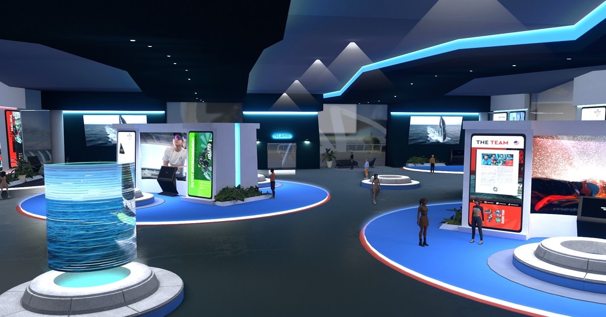 screenshot from The Ocean Race's virtual metaverse experience with Accenture