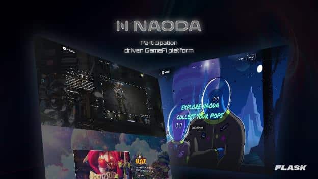 Promotional poster for NAODA gaming platform and use of Soulbound Tokens