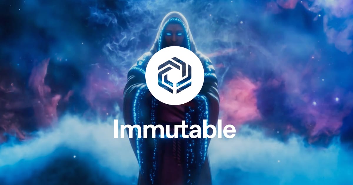 promotional immutable poster featuring a gaming character