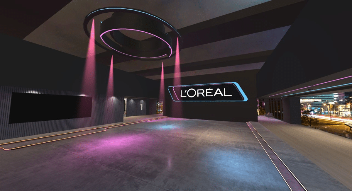 imagen de la ubicación de la competencia L'Oréal Brandstorm en el metaverso