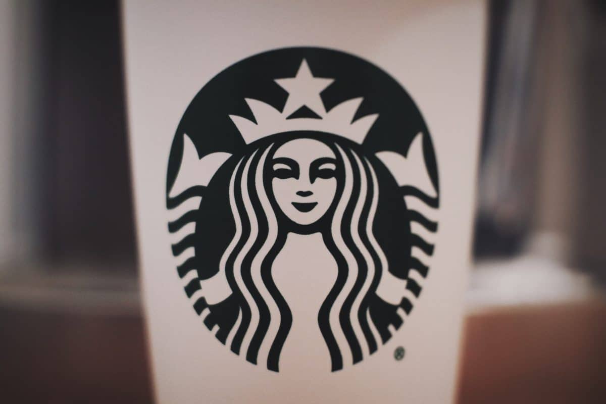 An image of a cup of Starbucks coffee.