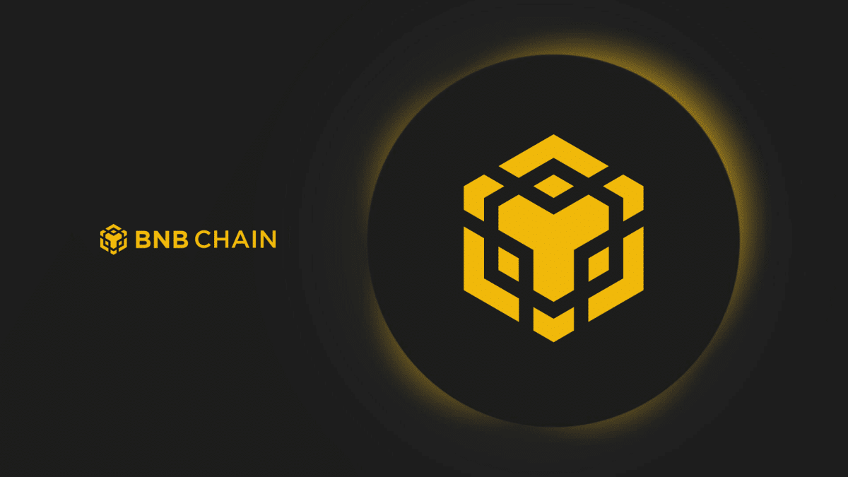 logo of BNB Chain, that holds the NFT easter hunt