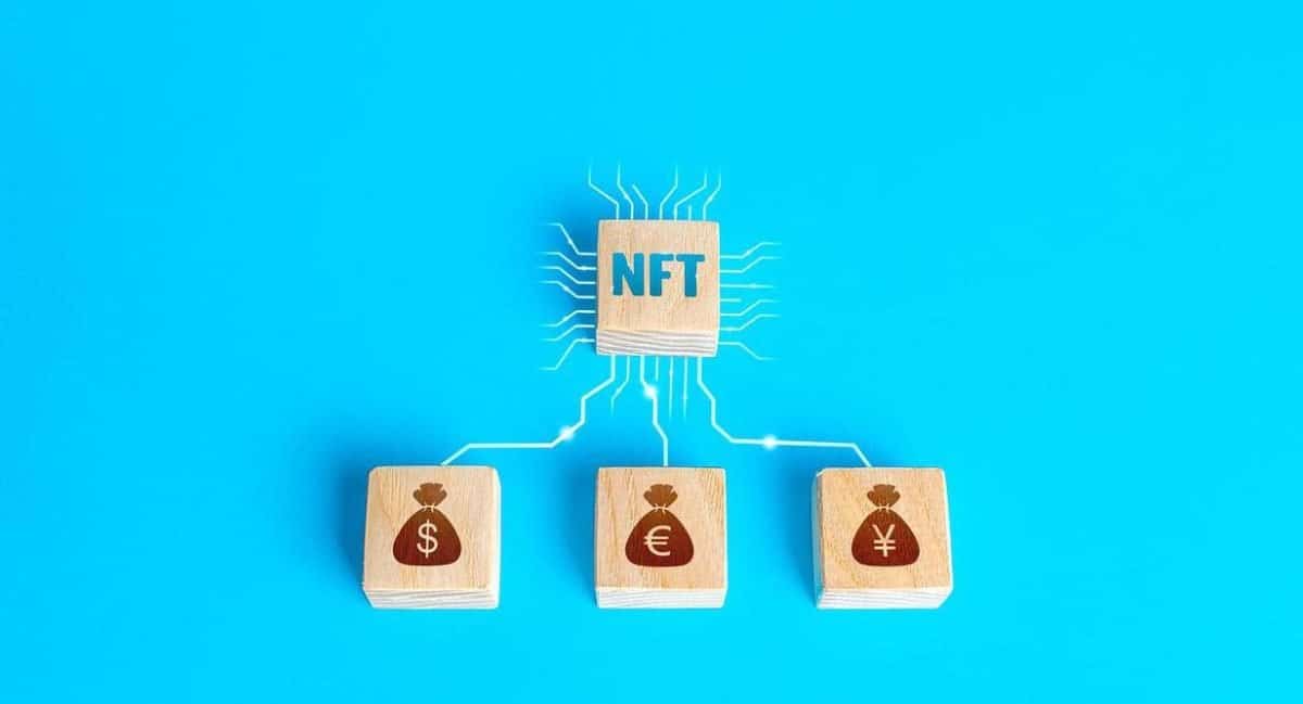 stock image of wooden blocks to represent nft tax