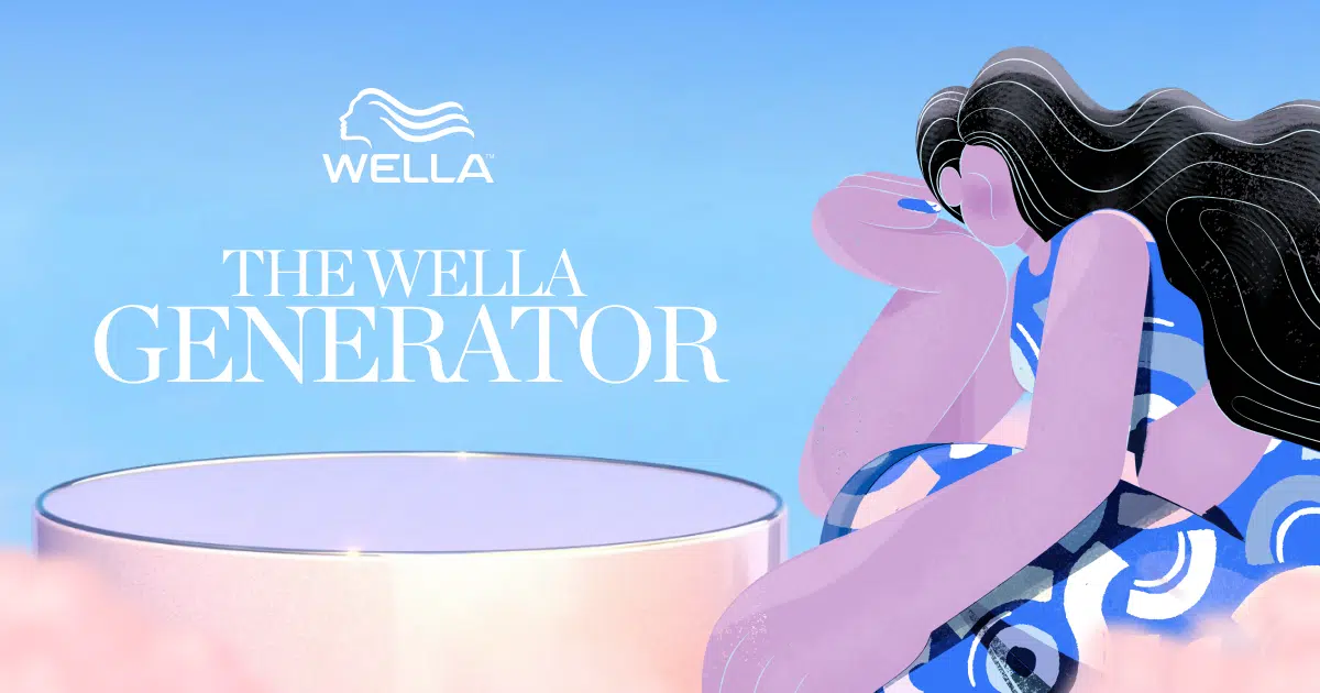 póster digital del proyecto The Wella Generator de Wella Professionals