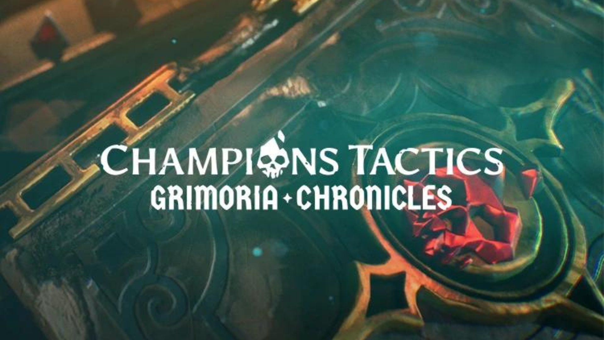 image of a video game screenshot with he worlds 'champions tactics grimora chronicles' over the top for Ubisoft web3 venture