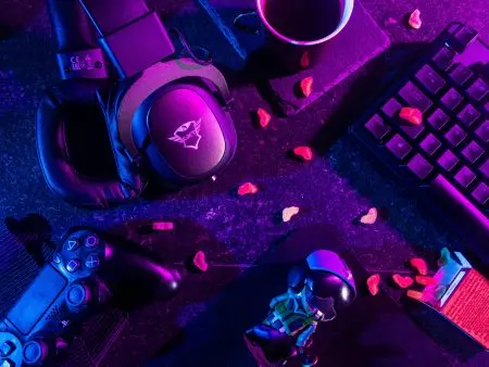 purple stock image of nft gaming scene