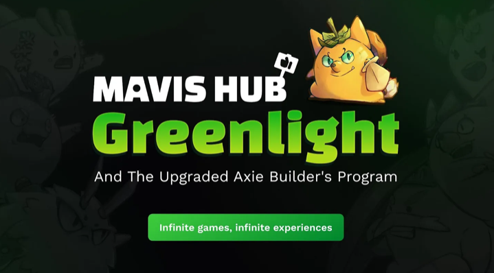 screenshot of Sky Mavis Mavis Hub green light announcement
