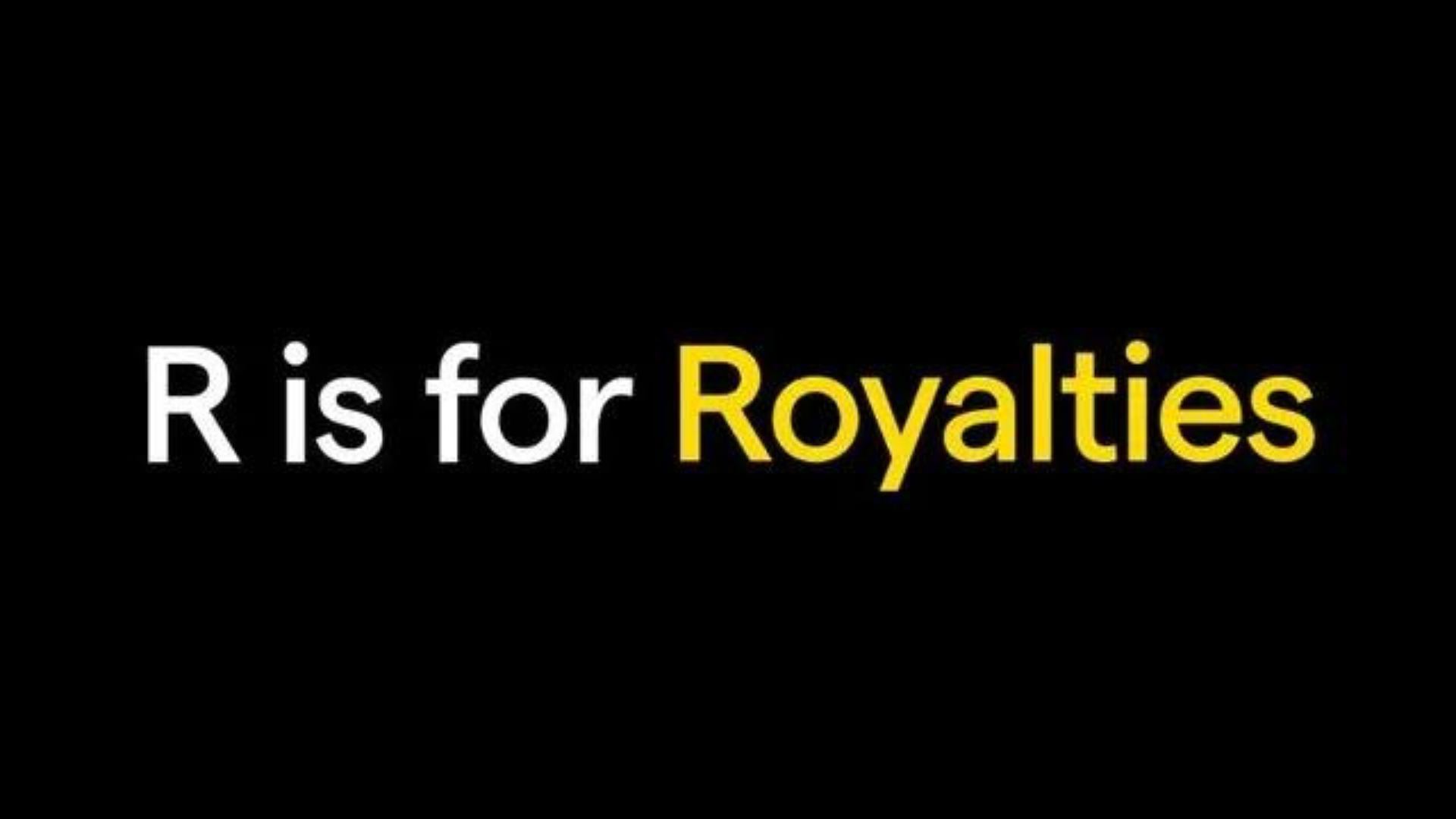 Rarible NFt Marketplace statement "R Is For Royalties" 