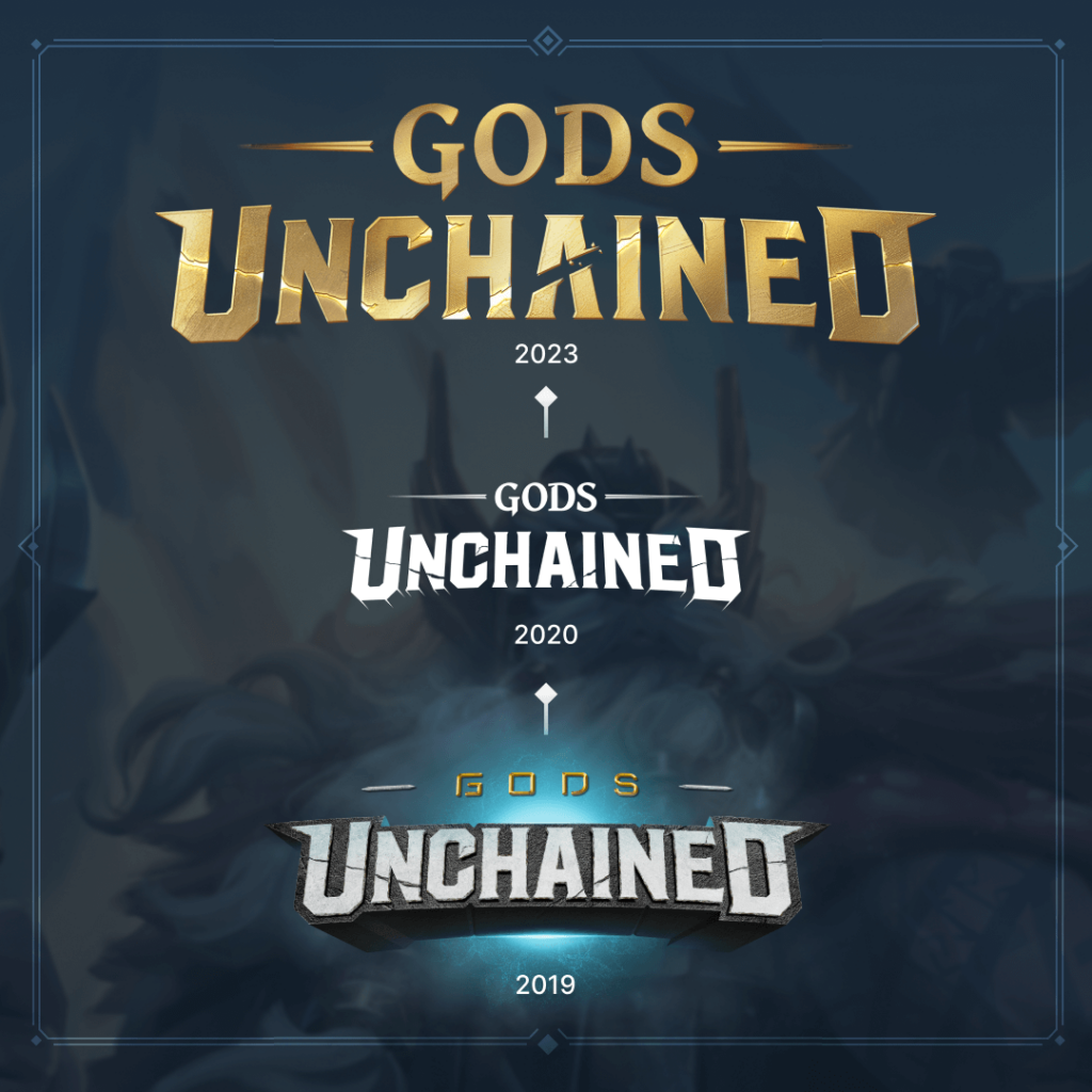 Gods Unchained web3 game logo rebranded in 2023