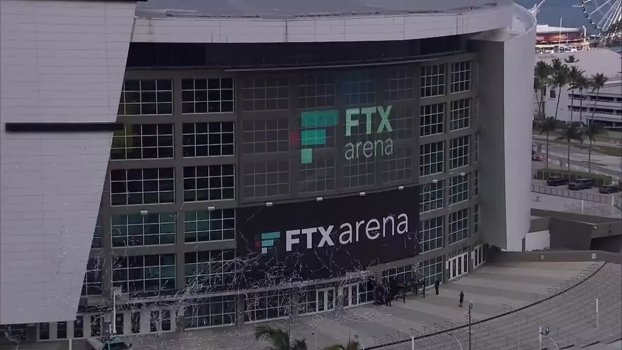 a picture of FTX Arena, signaling the once giant crypto marketplace.