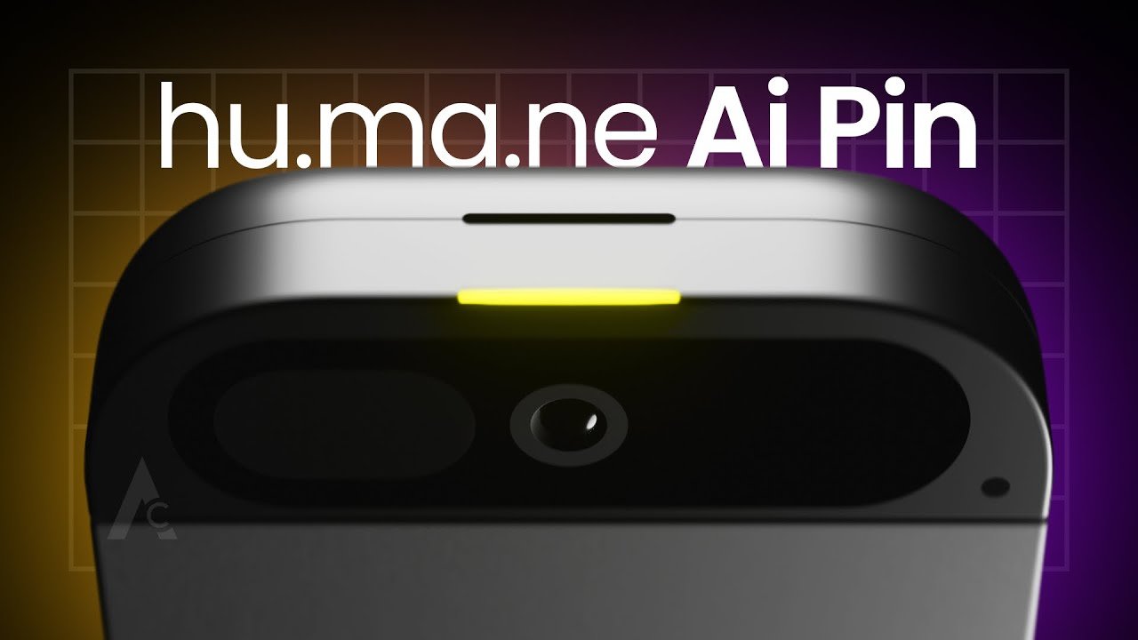a closeup picture of the Humane AI Pin device