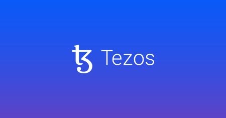 a picture of the Tezos NFT blockchain Logo