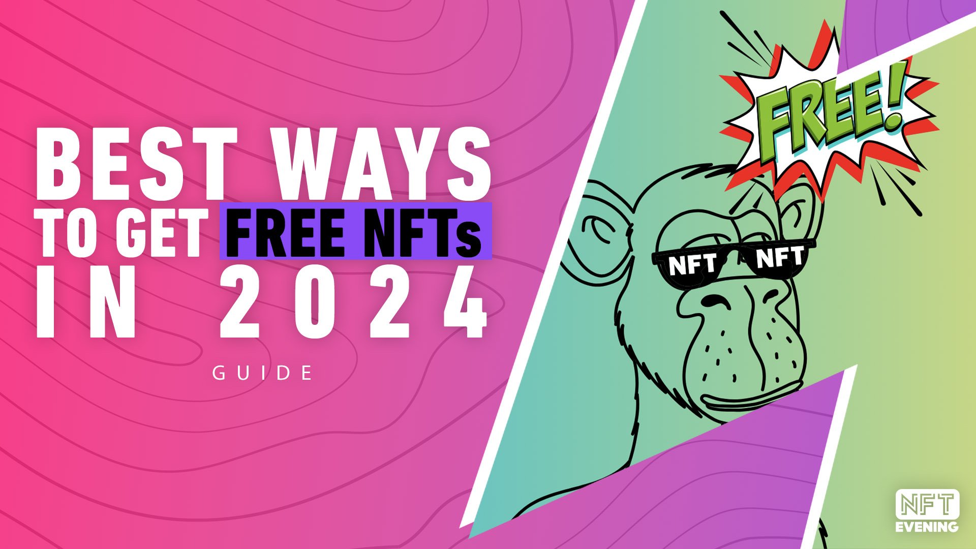 a collage of various NFTs, implying different projectst for people to earn them for free
