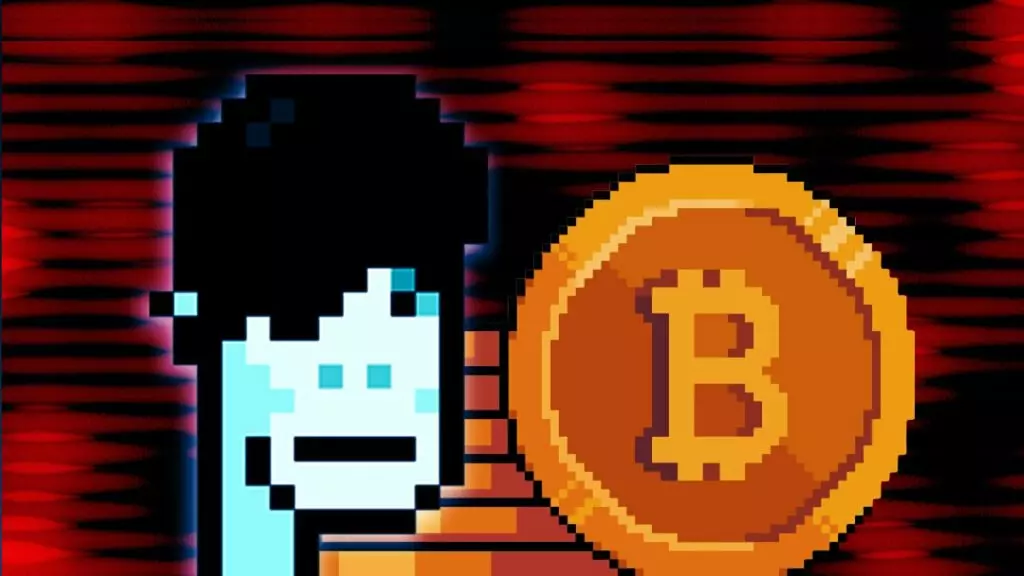 a bitcoin ordinal punk NFT alongside the btc logo