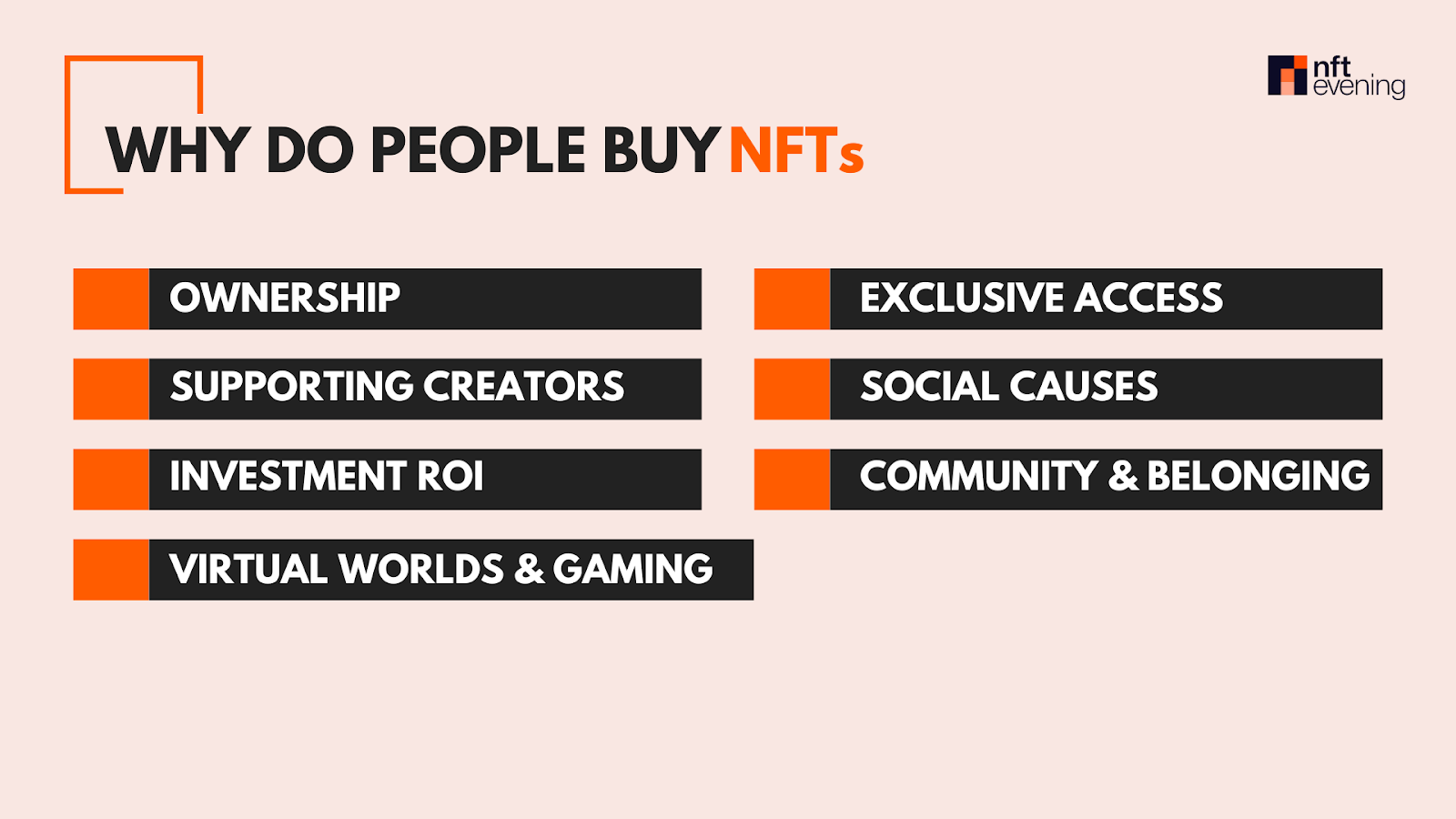 Las 7 razones principales por las que la gente compra NFT