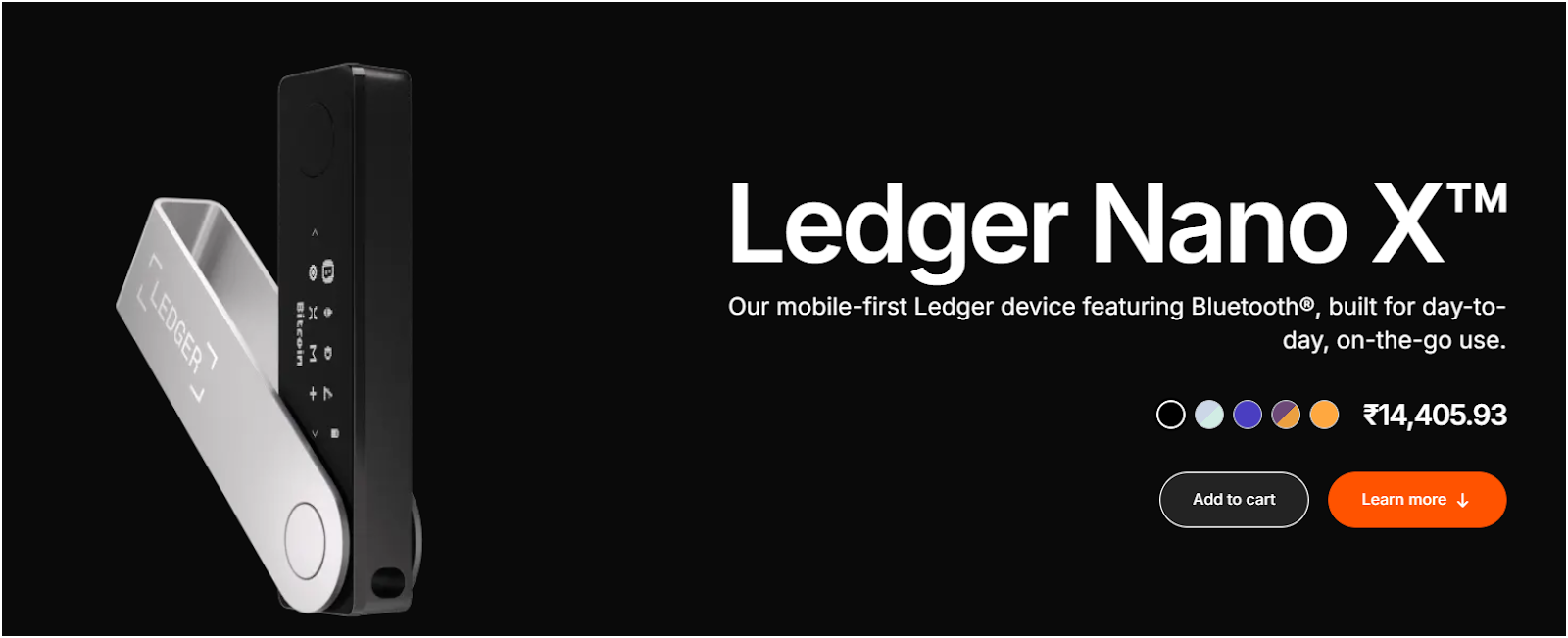 Ledger Nano X: Safest crypto wallet for cold storage