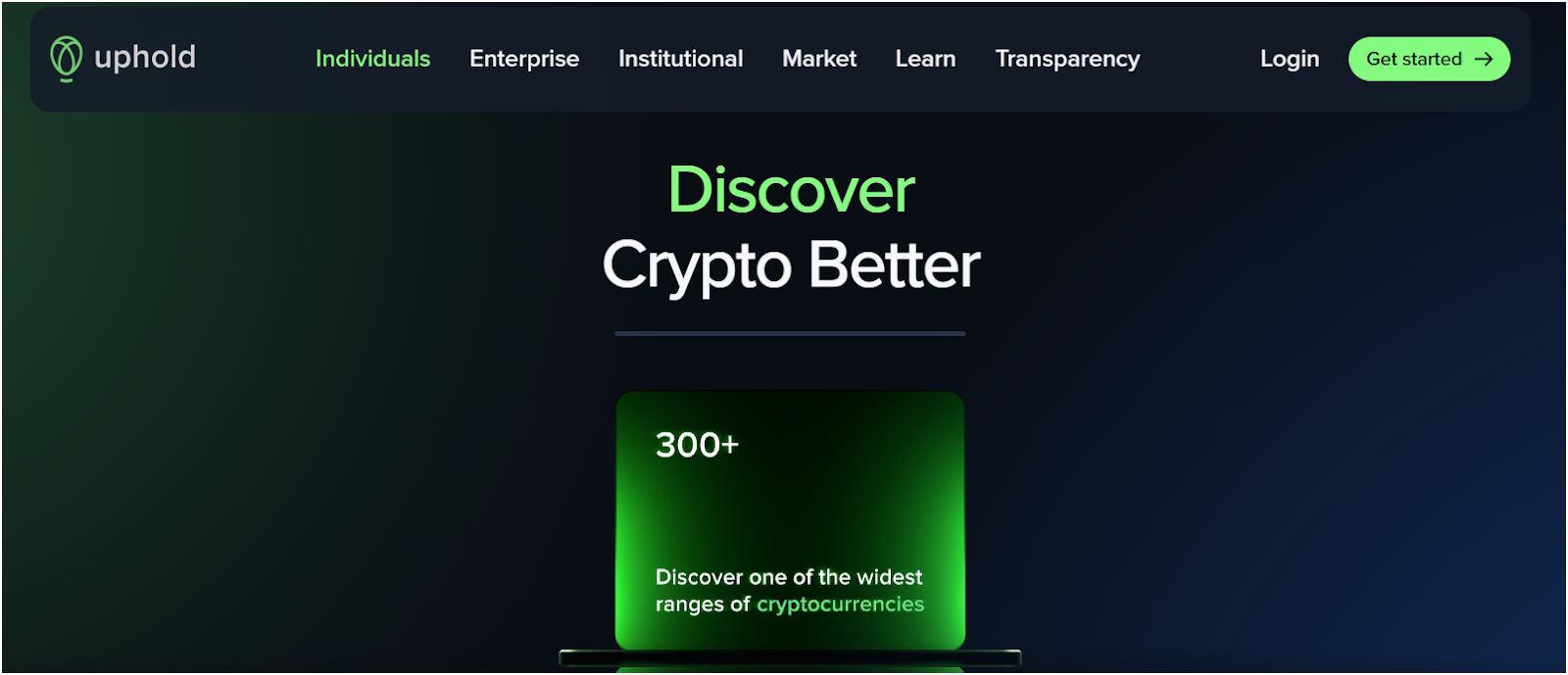 Uphold website