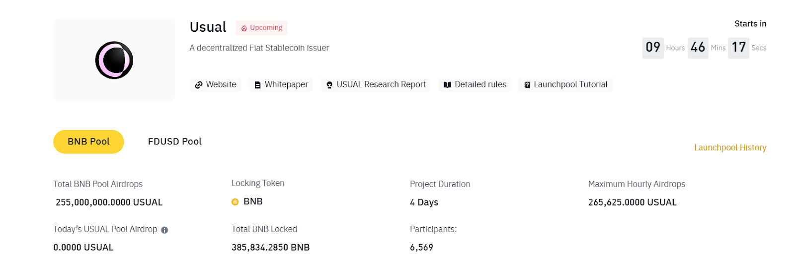 Binance USUAL Launch Pool 