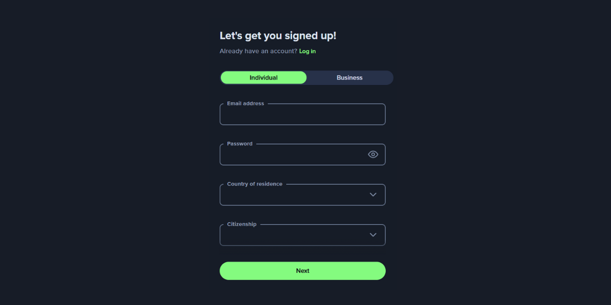 Create an Uphold Account