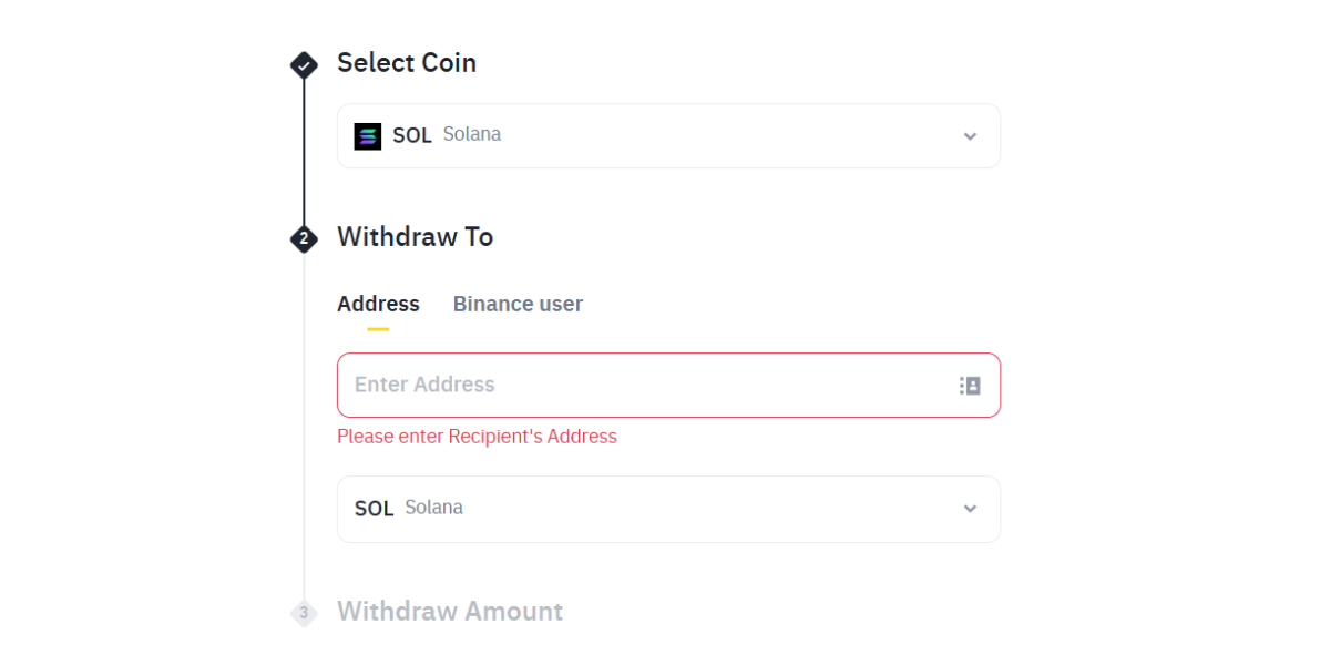 Transferring SOL to Crypto Wallet