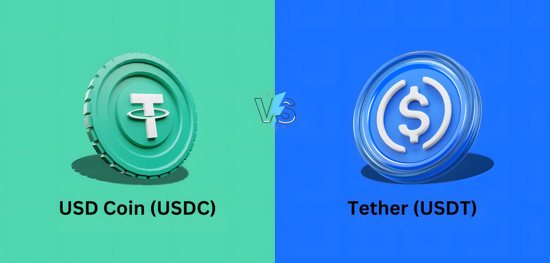 USDT and USDC