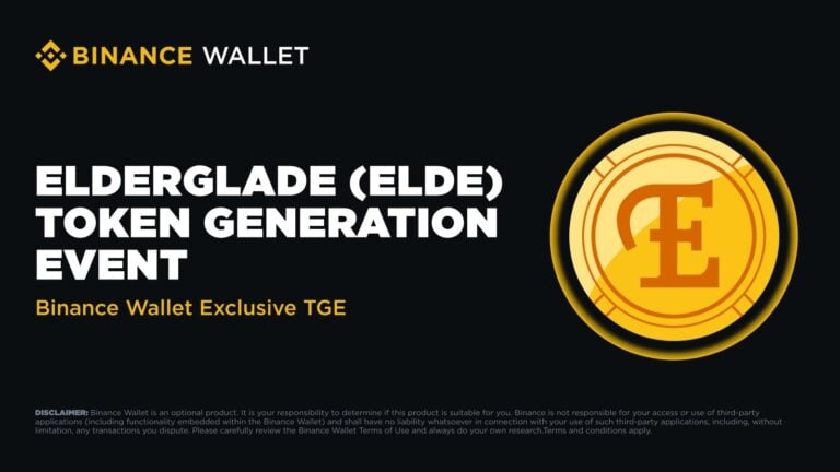 Binance Wallet to Host Elderglade (ELDE) TGE on PancakeSwap