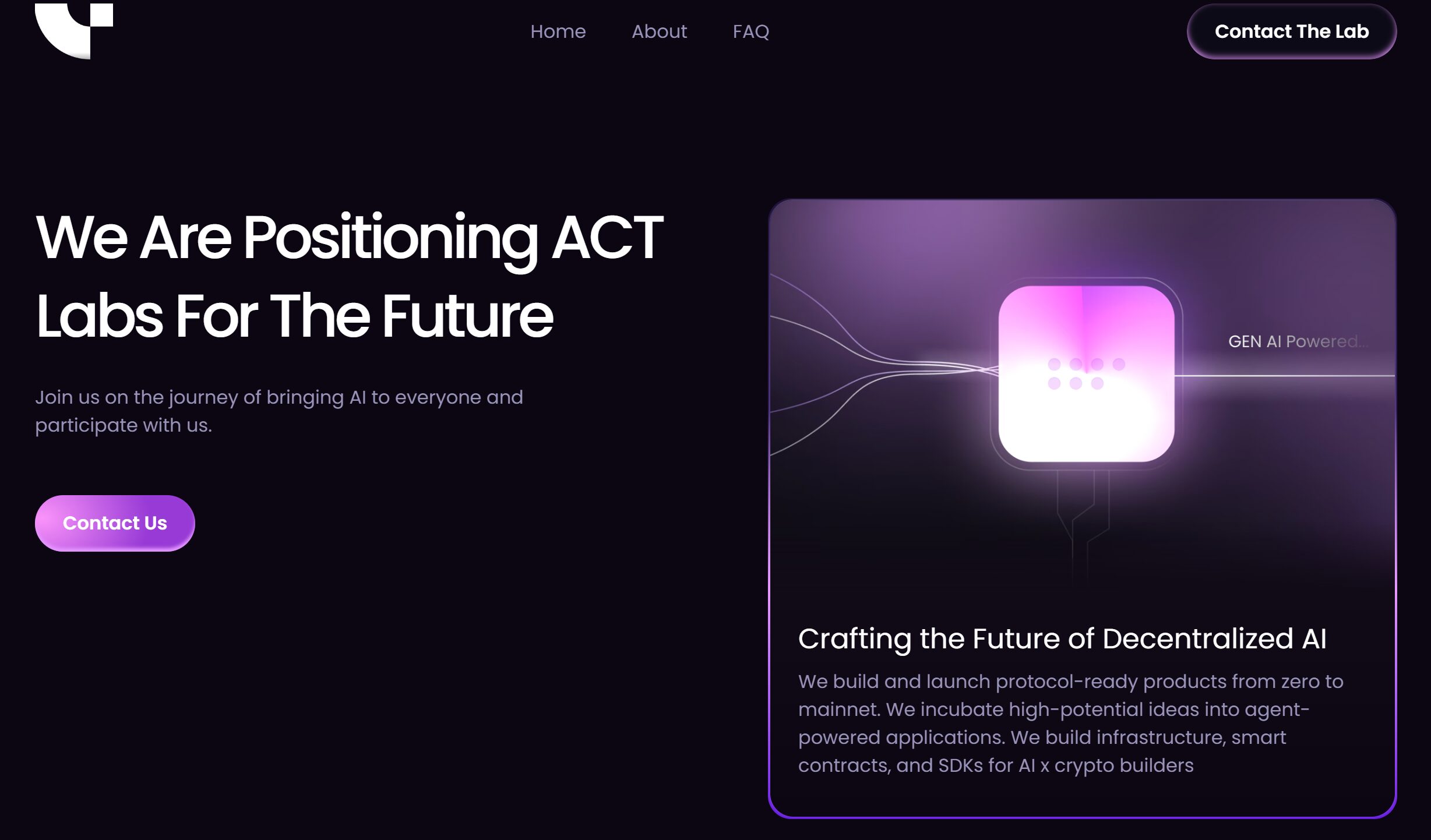 Act I The AI Prophecy (ACT)