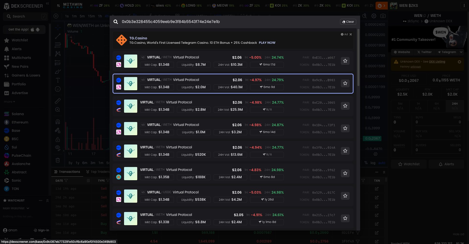 Step 2: Analyze the Token on DexScreener