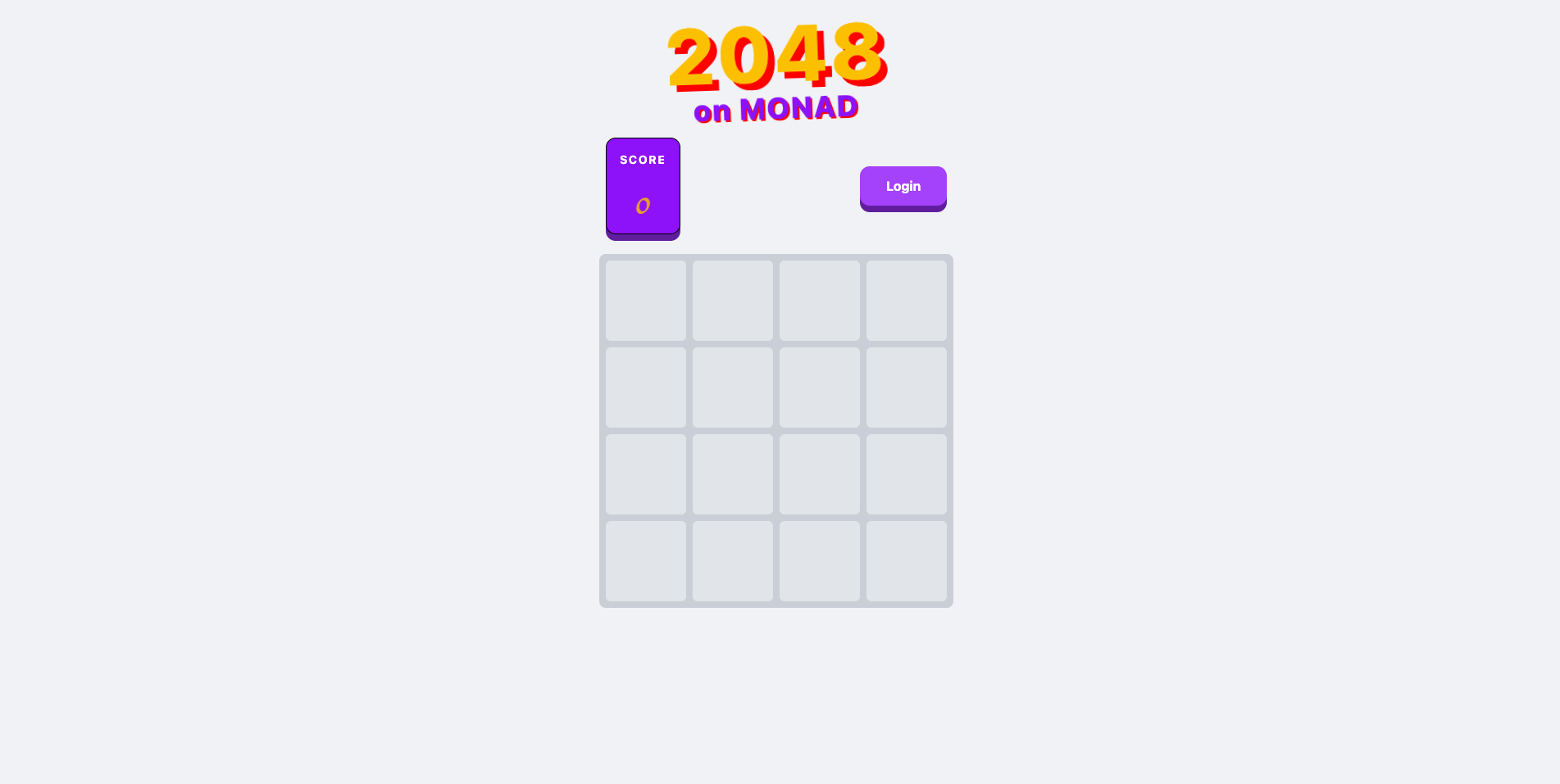 Step-by-Step Guide to Playing the 2048 Game on Monad Testnet