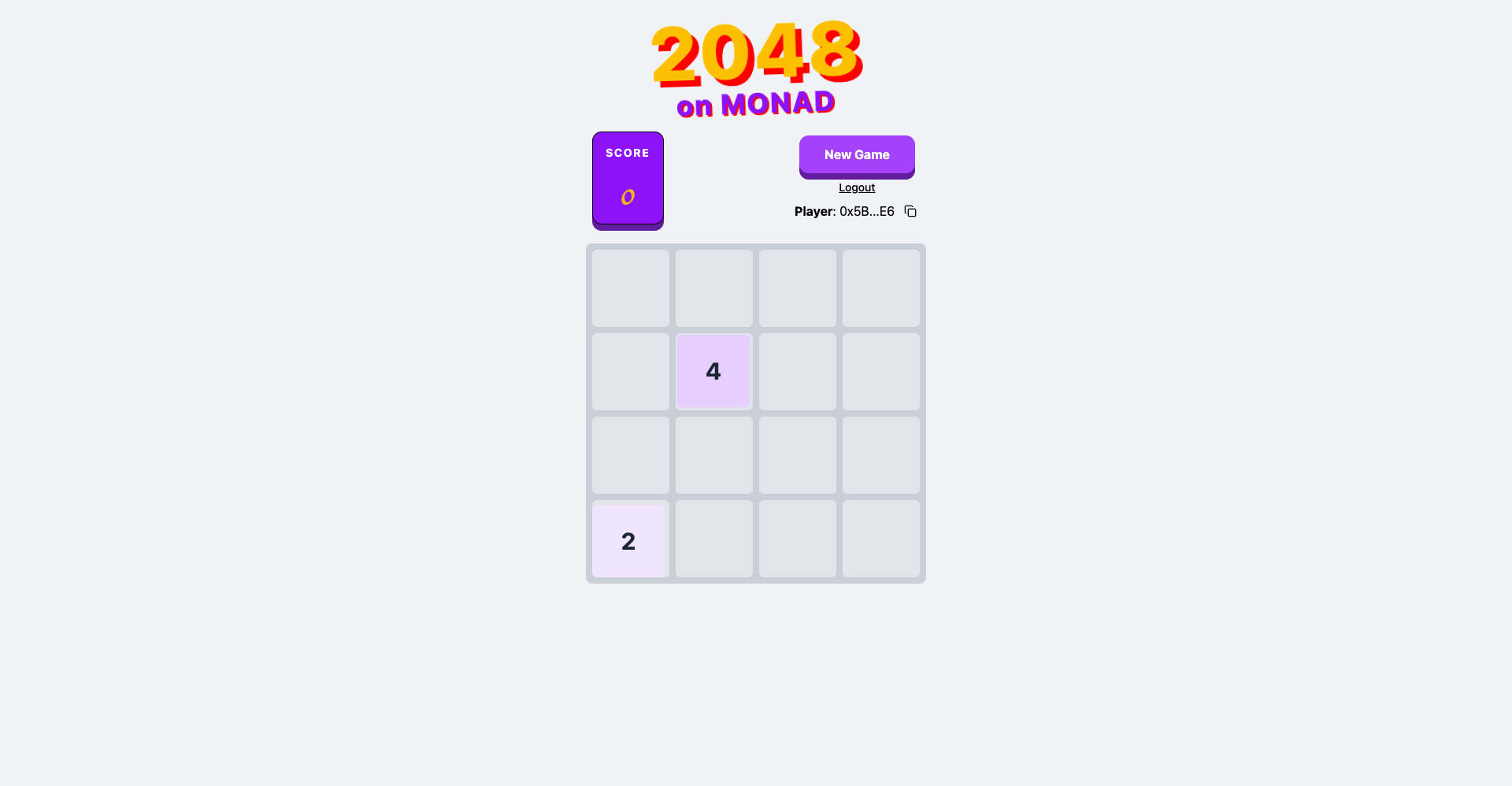 Step-by-Step Guide to Playing the 2048 Game on Monad Testnet
