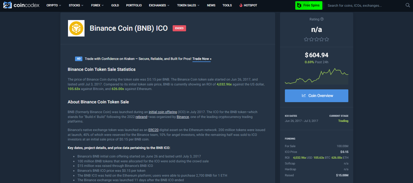 Preliminary Coin Providing (ICO): What It Is, How It Works, and Examples 5 Binance Coin (2017)