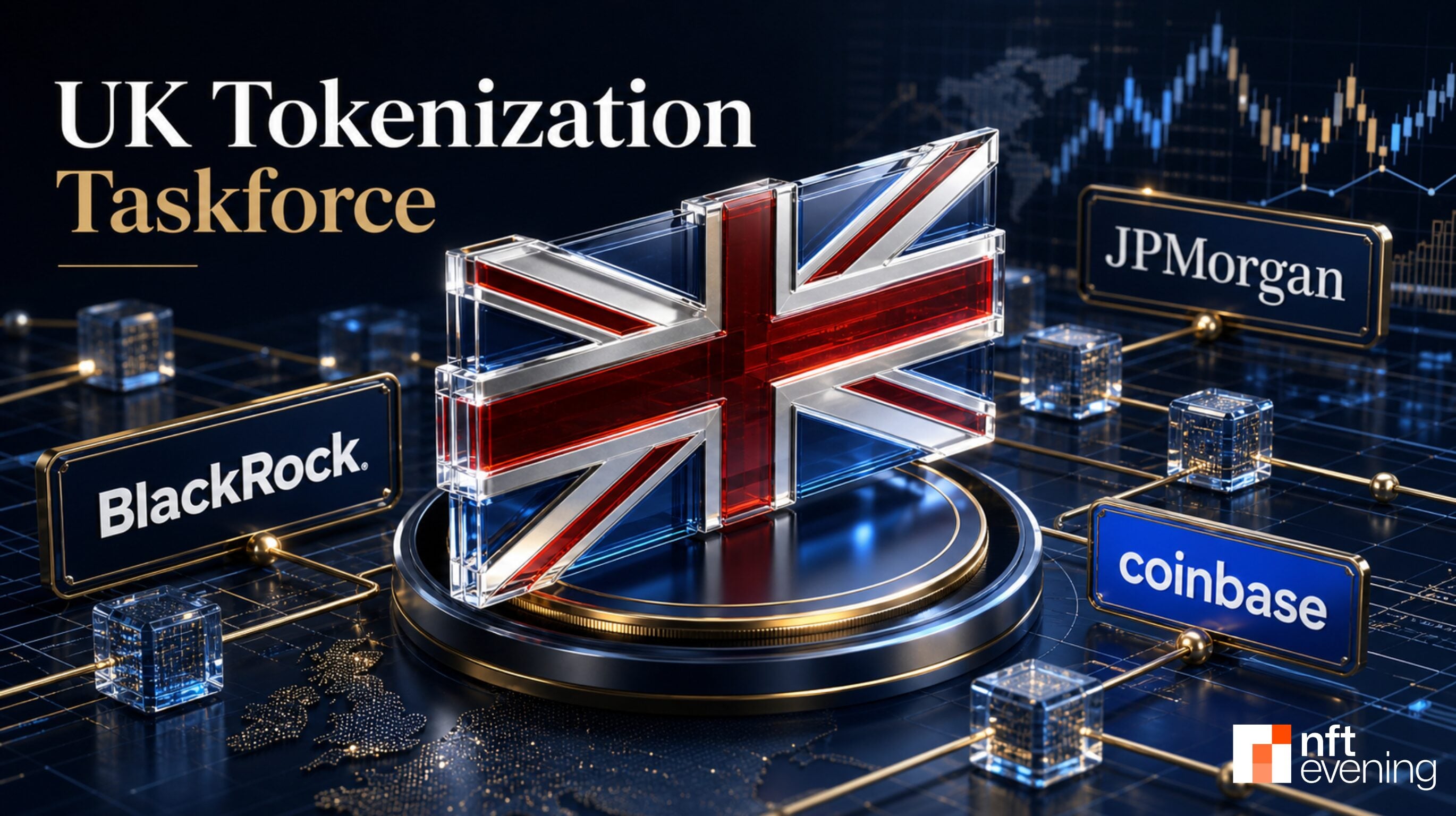 BlackRock, JPMorgan and Coinbase Among 50+ Firms Joining UK Tokenization Taskforce