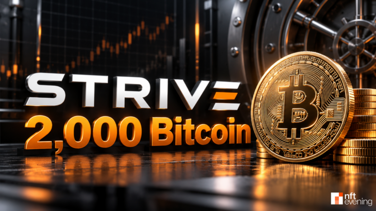 Strive Buys 2,000 Bitcoin, Raising Holdings to 29,462 BTC